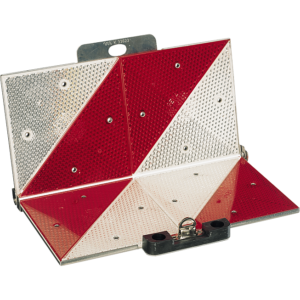 Catadioptre de signalisation rabattable pour l'avant