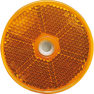 Reflecteur jaune rond    60MM