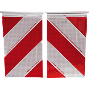Drapeaux de signalisation pour hayons élévateurs droit et gauche 25X40 mm