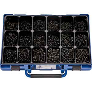 Assortiment de vis DIN 7981 / 7049 Noir 1700 pièces