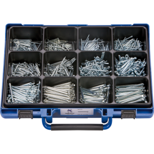 Assortiment de goupilles fendues V 94 Z  1101 Pces