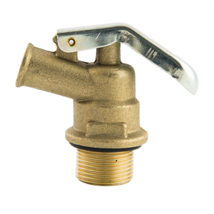 Robinet poussoir laiton renforcé pour fluide solvanté